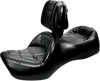 SADDLEMEN Roadsofa* Seat - Includes Backrest - Black - GL1200 H923J