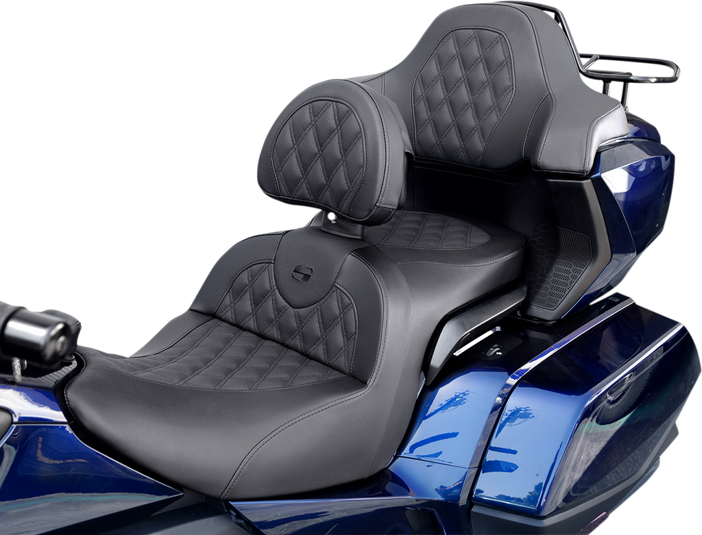 SADDLEMEN Lattice Stitched Tour-Pak Passenger Pad - GL H18-07-TPACK-LS