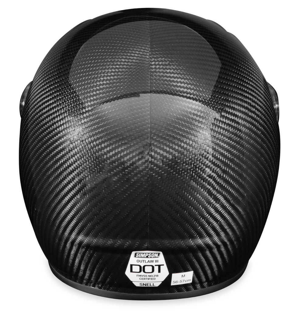 SIMPSON MOTORCYCLE OUTLAW BANDIT 3 HELMET - CARBON FIBER - Team Dream Rides