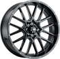 ITP Wheel - Hurricane - Front/Rear - Black - 20x6.5 - 4/156 - 4+2.5 (+10 mm) 2022518705B