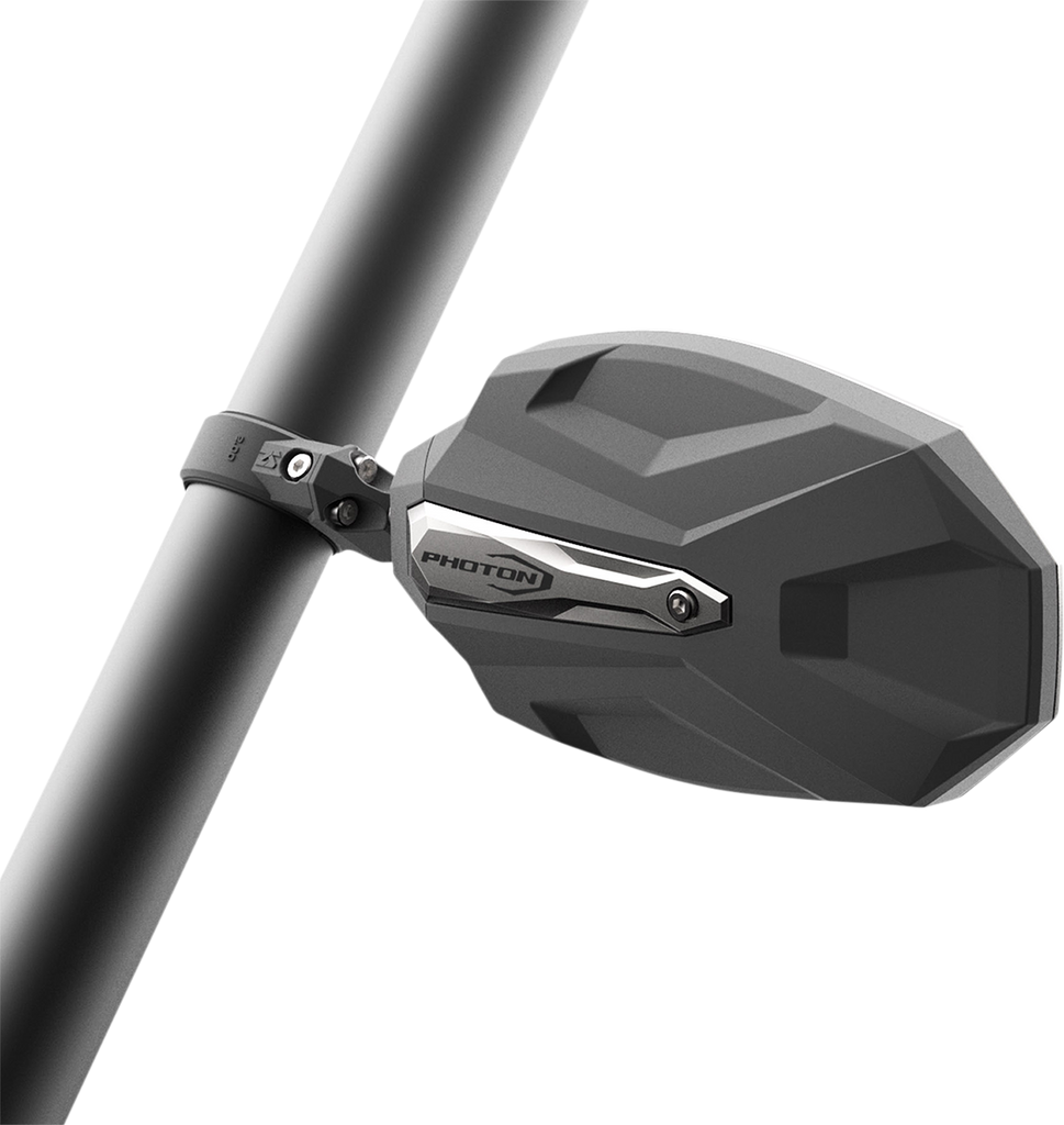 SEIZMIK Mirror - Photon - Side View - Oval - Black/Silver - 1.75" 56-18107