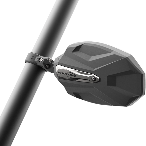 SEIZMIK Mirror - Photon - Side View - Oval - Black/Silver - 1.75