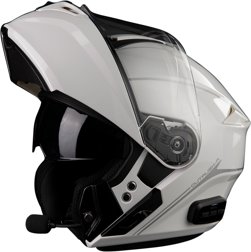 SENA Outrush R Helmet - White - Large OUTRUSHR-GW00L3