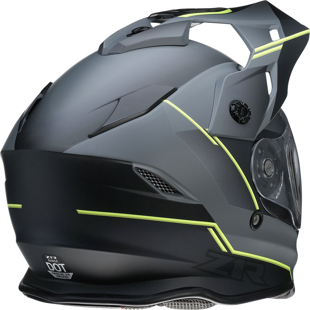 Z1R Range Helmet - Bladestorm - Gray/Black/Hi-Viz Yellow - Large 0101-14068