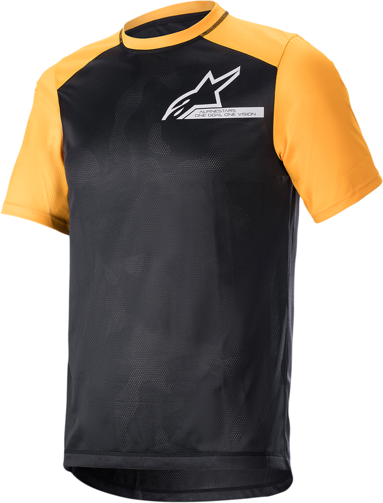 ALPINESTARS Alps 4.0 V2 Short-Sleeve Jersey - Black/Tangerine/White - Small 1765922-1402-SM