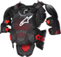ALPINESTARS A-10 v2 Full Roost Guard - Black/Red - M/L 6700523-1431-ML
