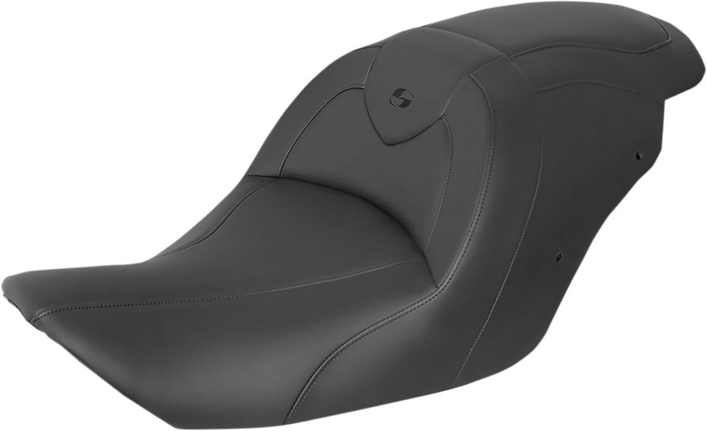 SADDLEMEN RoadSofa* Seat - without Backrest - Black w/ Black Stitching - GL1800 '14-'17 H23-20-187