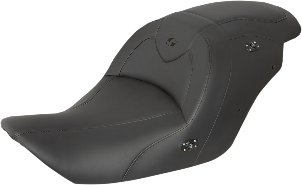 SADDLEMEN Seat - RoadSofa* - without Backrest - Black w/ Black Stitching - Heated - GL1800 '14-'17 H23-20-187HCT