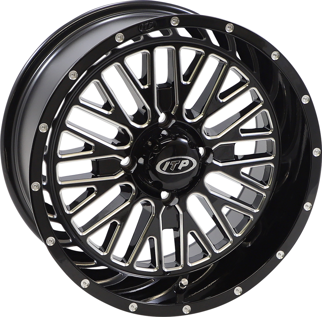 ITP Wheel - Momentum - Front/Rear - Black/Milled - 15x7 - 4/110 - 4+3 (+10 mm) 1522737731B