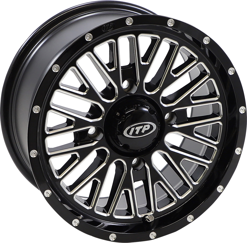 ITP Wheel - Momentum - Front/Rear - Black/Milled - 14x7 - 4/137 - 5+2 (+30 mm) 1422735731B