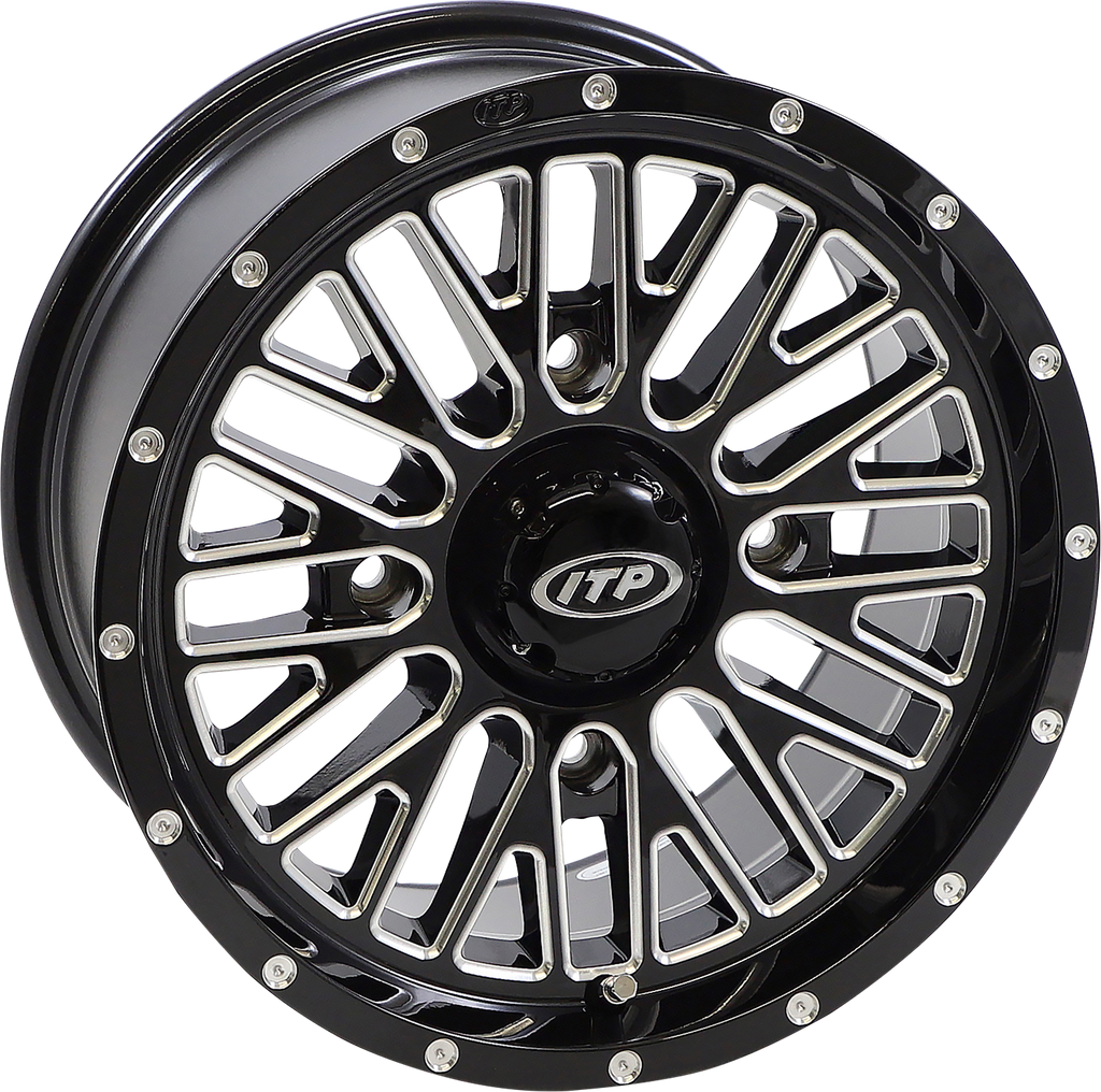 ITP Wheel - Momentum - Front/Rear - Black/Milled - 14x7 - 4/156 - 5+2 (+30 mm) 1422736731B