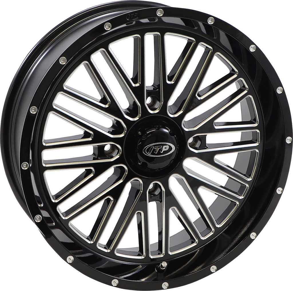 ITP Wheel - Momentum - Front/Rear - Black/Milled - 18x6.5 - 4/156 - 4+2.5 (+10 mm) 1822743731B