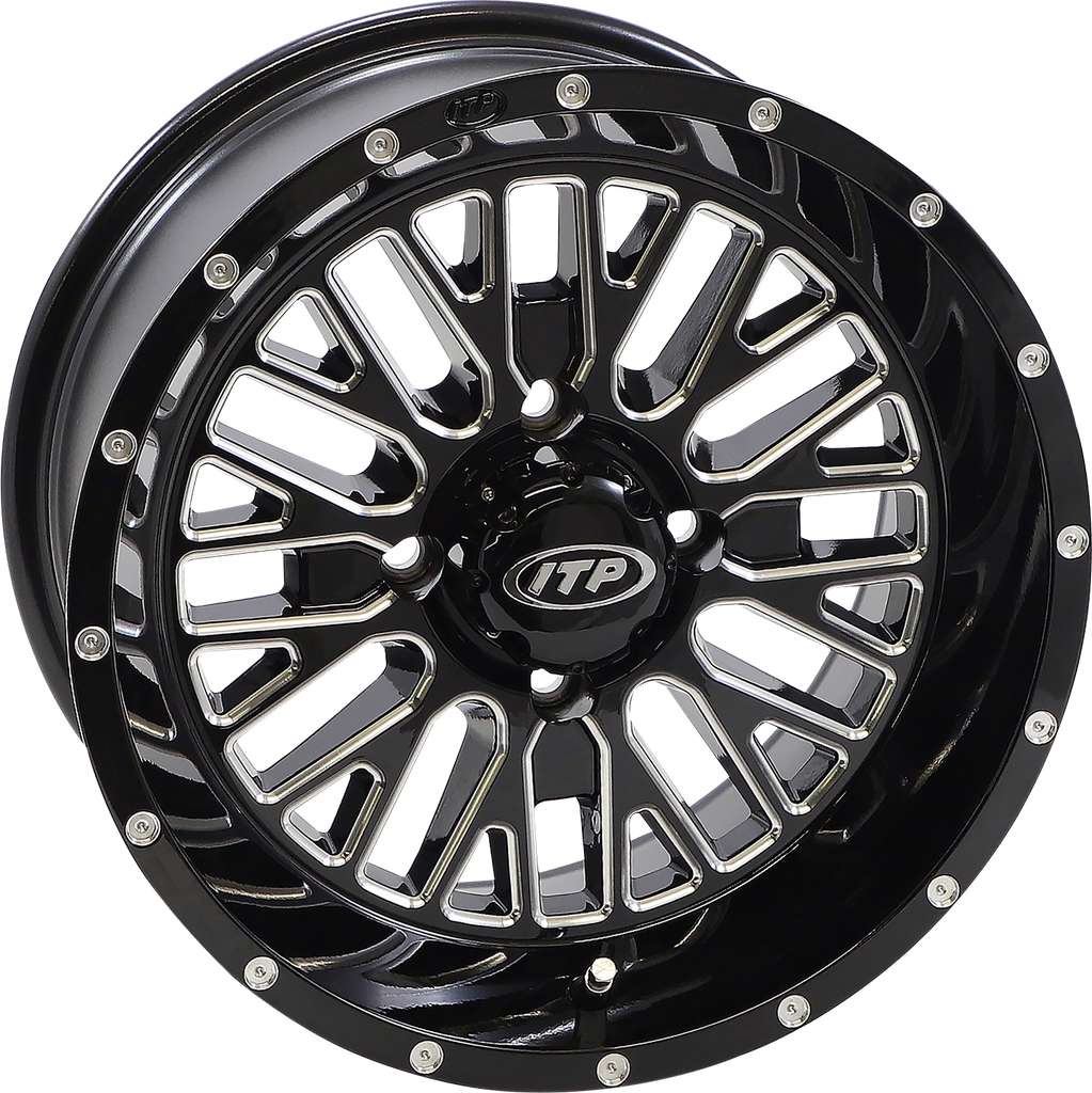 ITP Wheel - Momentum - Front/Rear - Black/Milled - 20x6.5 - 4/156 - 4+2.5 (+10 mm) 2022745731B