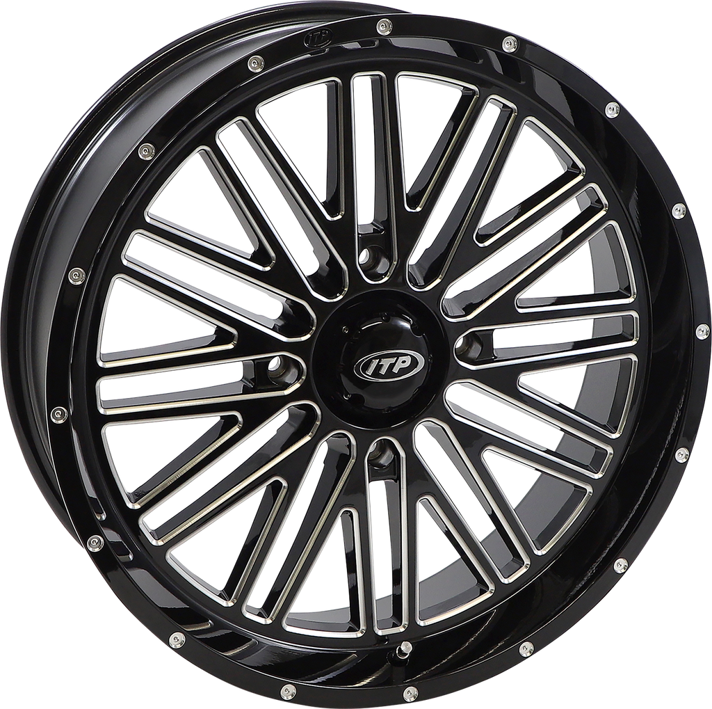 ITP Wheel - Momentum - Front/Rear - Black/Milled - 20x6.5 - 4/156 - 4+2.5 (+10 mm) 2022745731B