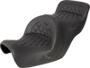 SADDLEMEN RoadSofa* Seat - without Backrest - Full Lattice Stitch - Black - Heated - GL1500 '88-'00 H88-07-182HCT