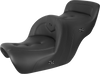 SADDLEMEN RoadSofa* Seat - without Backrest - Pillow Top - Black - Heated - GL1500 '88-'00 H88-07-181HCT