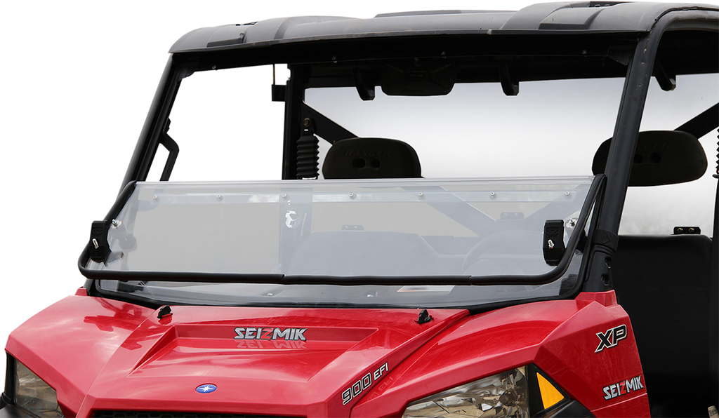 SEIZMIK Folding Windshield - Hard Coated Polycarbonate - Ranger 50-25001KIT