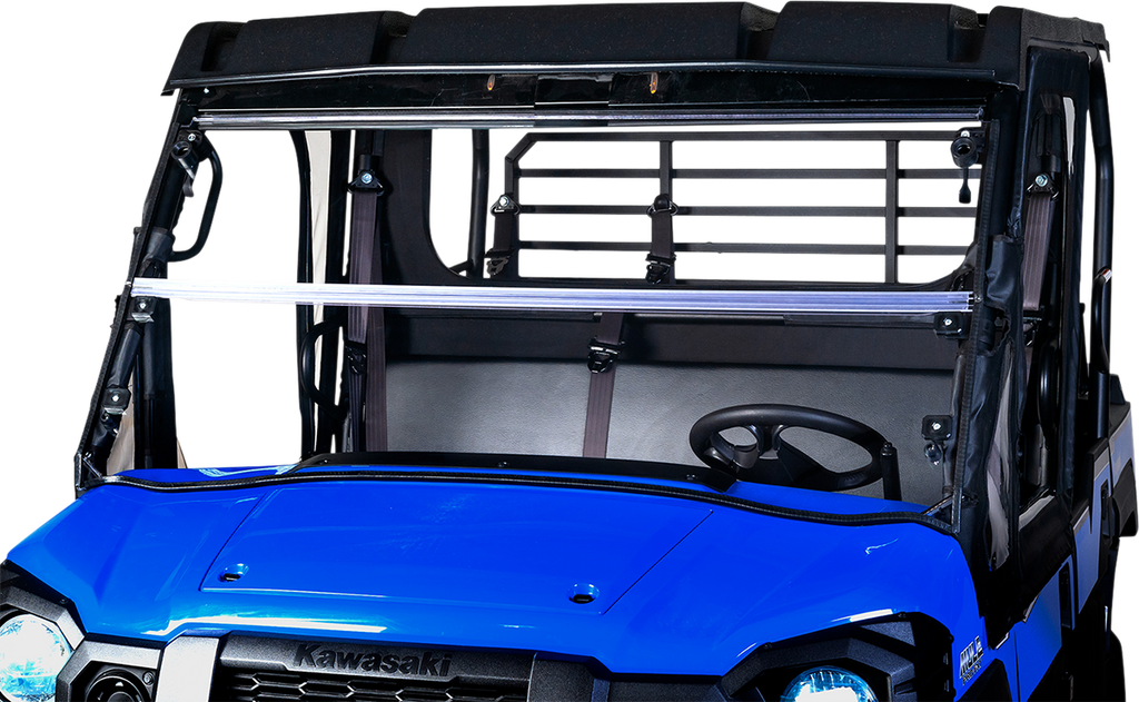 SEIZMIK Folding Windshield - Hard Coated Polycarbonate - Mule 50-26095KIT