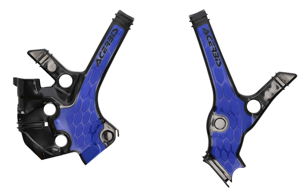 ACERBIS X-Grip Frame Guards - Black/Blue - YZ 85 2976221004