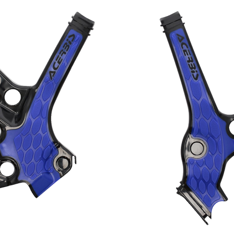 ACERBIS X-Grip Frame Guards - Black/Blue - YZ 85 2976221004