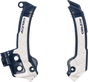 ACERBIS X-Grip Frame Guards - Blue/White - Husqvarna 2979601006
