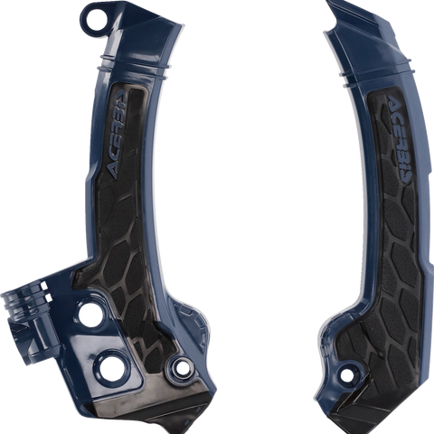 ACERBIS X-Grip Frame Guards - Blue/Black - Husqvarna 2979601034