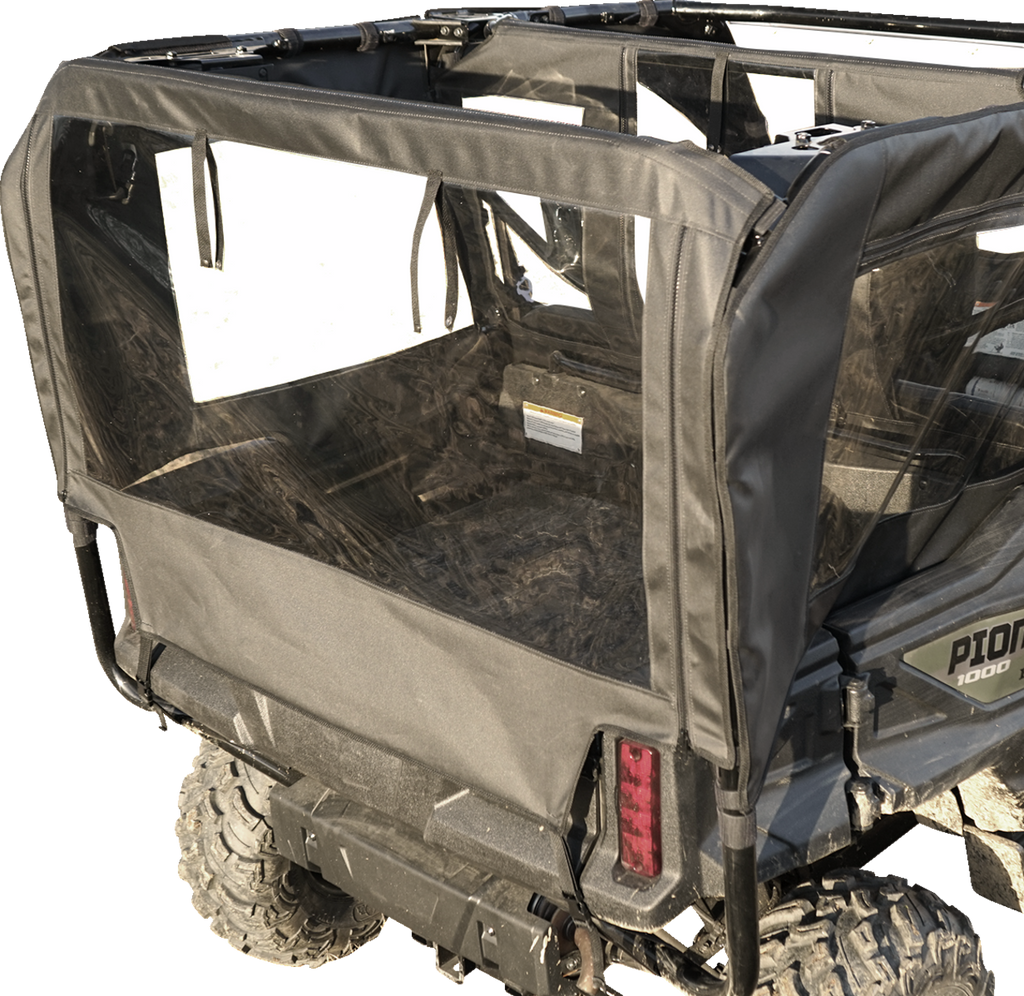 SEIZMIK Soft Doors - Middle/Rear Windows - Black - Honda Pioneer 1000 51-20983
