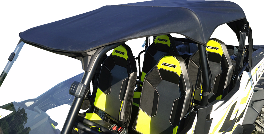 SEIZMIK Soft Upper Doors - Rear Windshield - Roof - Black - Polaris 51-20990