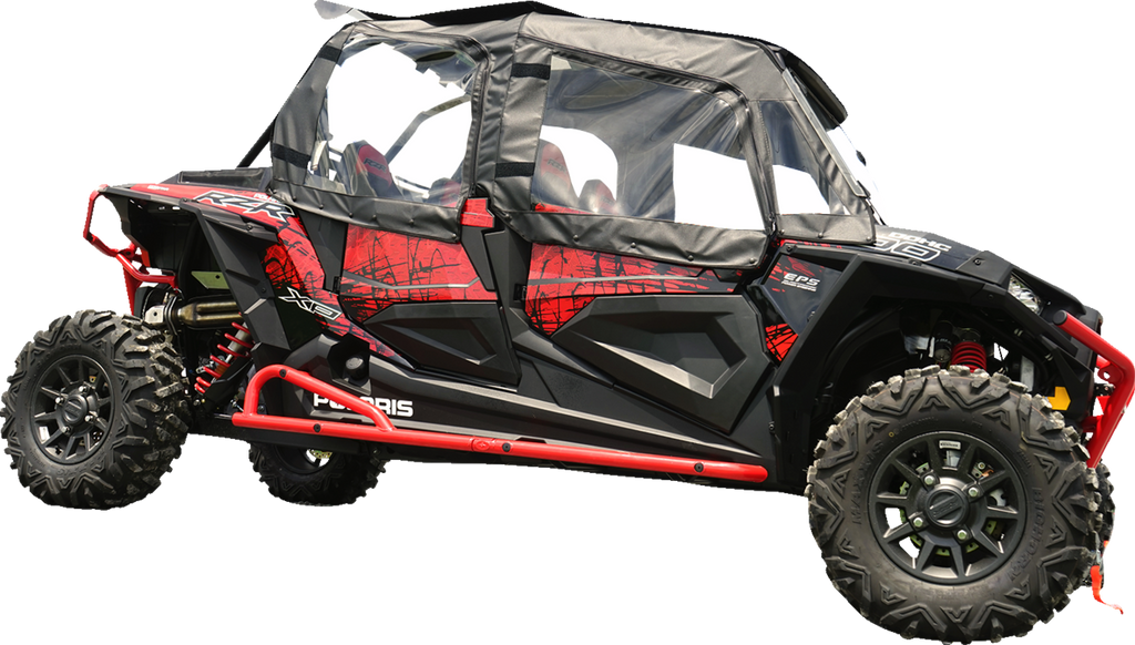 SEIZMIK Soft Upper Doors - Rear Windshield - Roof - Black - Polaris 51-20990