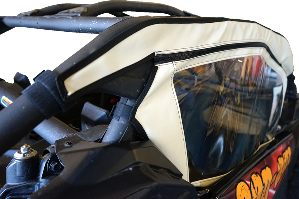 SEIZMIK Soft Full Doors - Rear Window - Black - Can-Am X3 51-20993