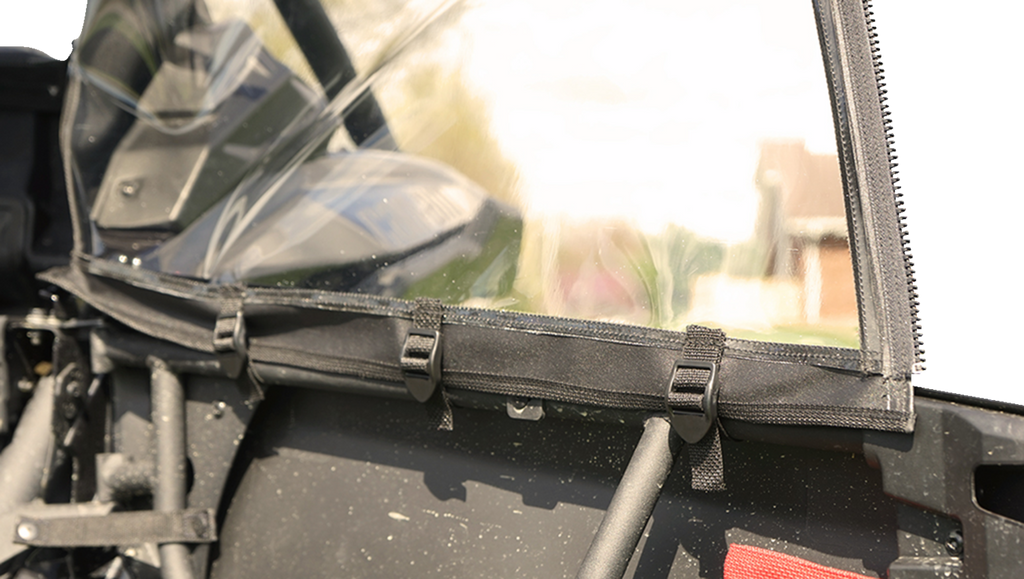 SEIZMIK Soft Full Doors - Rear Window - Black - Can-Am X3 51-20993