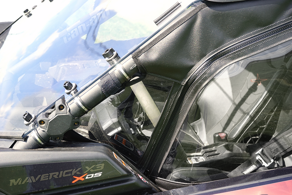 SEIZMIK Soft Full Doors - Rear Window - Black - Can-Am X3 51-20993