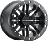 RACELINE WHEELS Wheel - Ryno - Beadlock - Rear - Black/with Black Ring - 15x10 - 4/137 - 5+5 A91B-51037-55