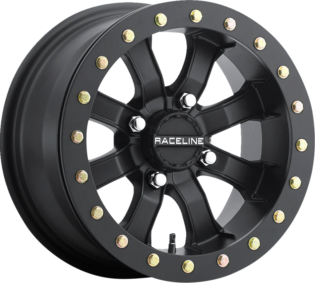 RACELINE WHEELS Wheel - Black Mamba - Beadlock - Front/Rear - Black - 15x7 - 4/156 - 0 mm A71B-57056-00
