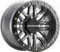 RACELINE WHEELS Wheel - Ryno - Beadlock - Front/Rear - Gun Metal Gray/with Black Ring - 14x7 - 4/156 - 5+2 A91G-47056-52