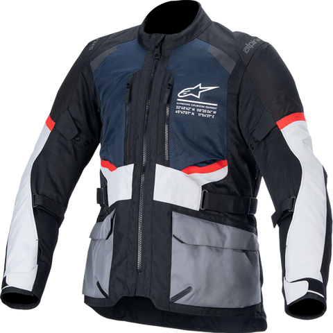 ALPINESTARS Andes Air Drystar? Jacket - Deep Blue/Black/Ice Gray - 4XL 3207924-7029-4X
