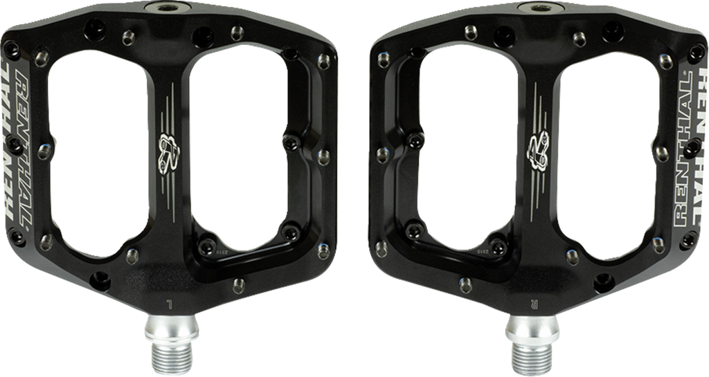 RENTHAL Revo-F Flat Pedals - Black PD10001-001-01