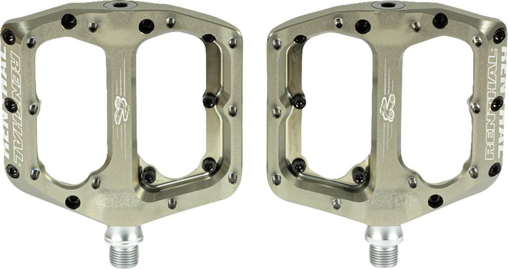 RENTHAL Revo-F Flat Pedals - AluGold PD10001-002-01