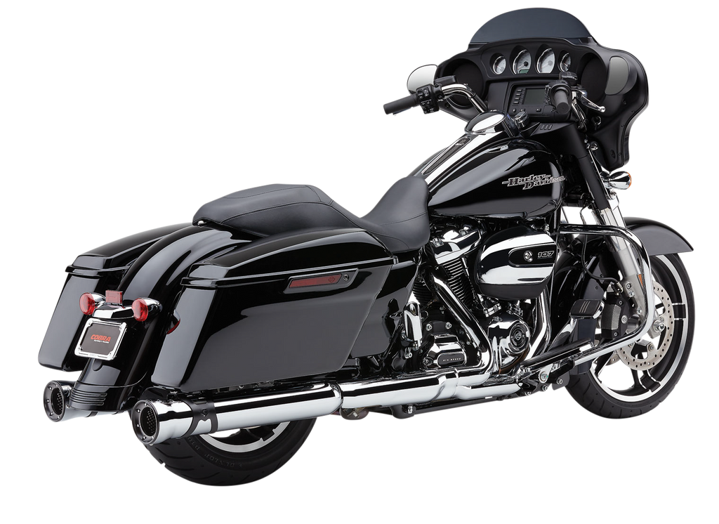 4" Race Pro Slip Ons Chrome Flh/Flt 17 22