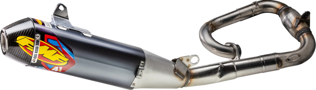 FMF Factory 4.1 RCT Exhaust System - Aluminum - Stainless Steel Header - Carbon Fiber End Cap 044477