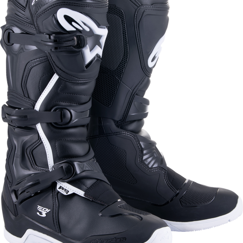 Tech 3 Enduro Wtrprf Boots Black/White Sz 15
