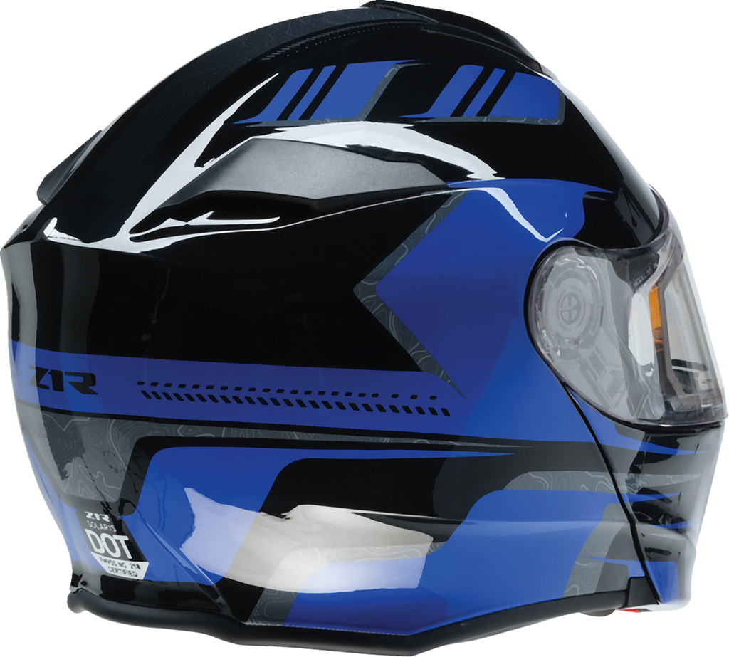 Z1R Solaris Snow Helmet - First Tracks - Black/Blue - Large 0120-0834