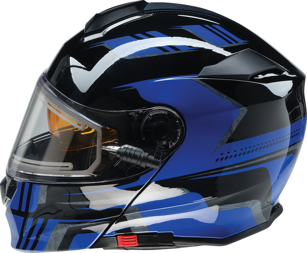 Z1R Solaris Snow Helmet - First Tracks - Black/Blue - Medium 0120-0833
