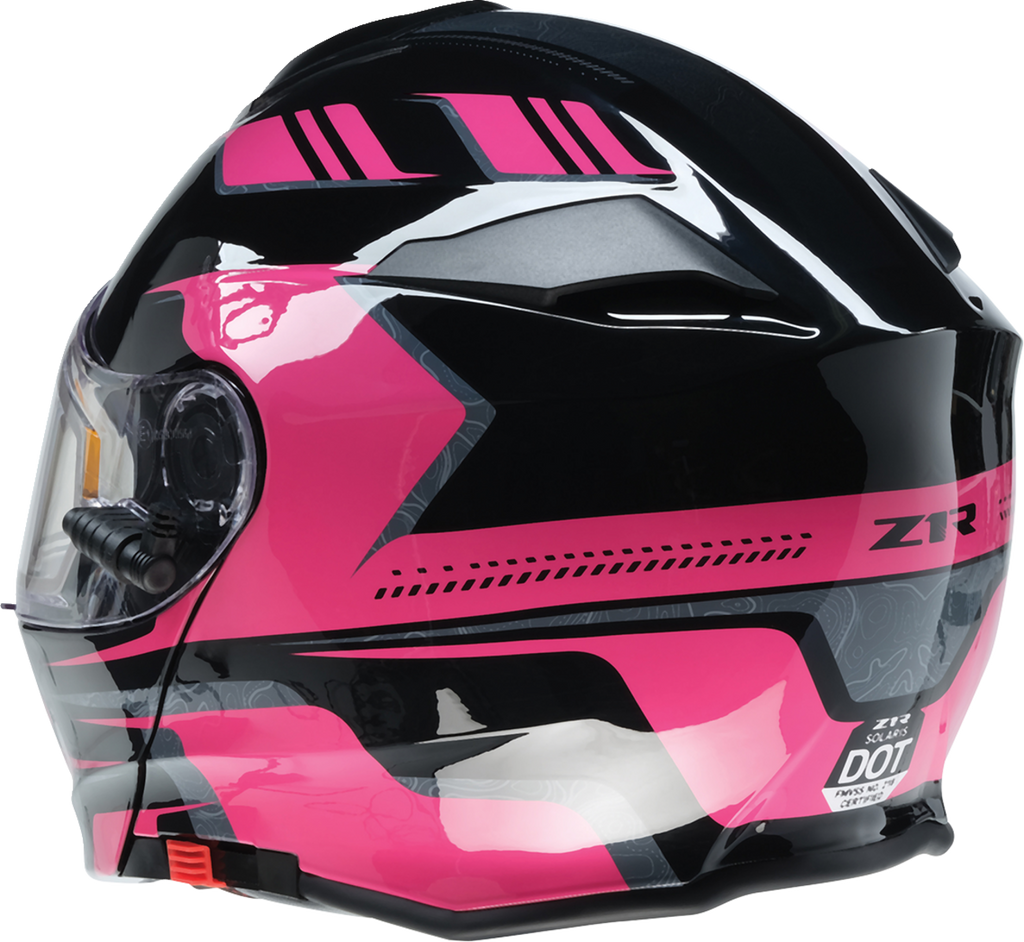 Z1R Solaris Snow Helmet - First Tracks - Black/Pink - Small 0120-0844
