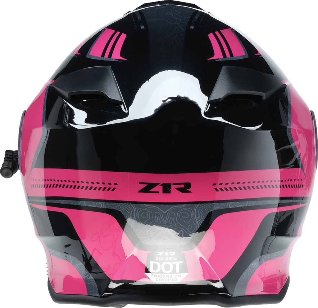Z1R Solaris Snow Helmet - First Tracks - Black/Pink - Large 0120-0846
