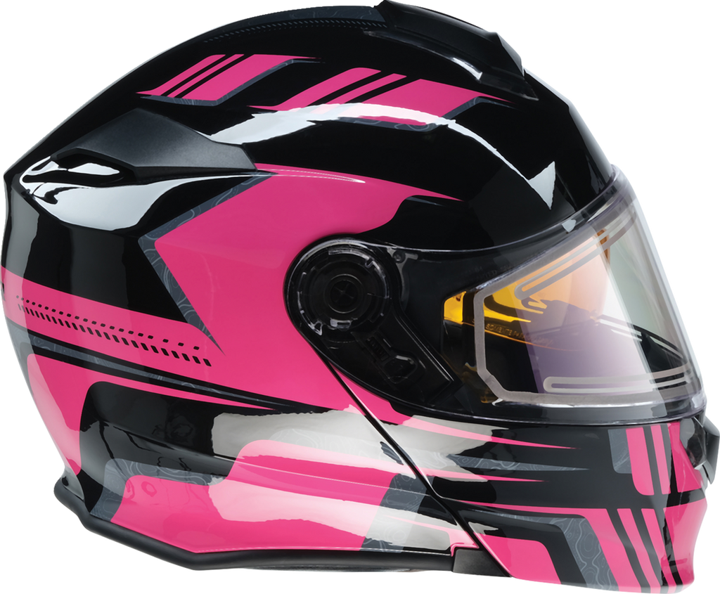 Z1R Solaris Snow Helmet - First Tracks - Black/Pink - Large 0120-0846