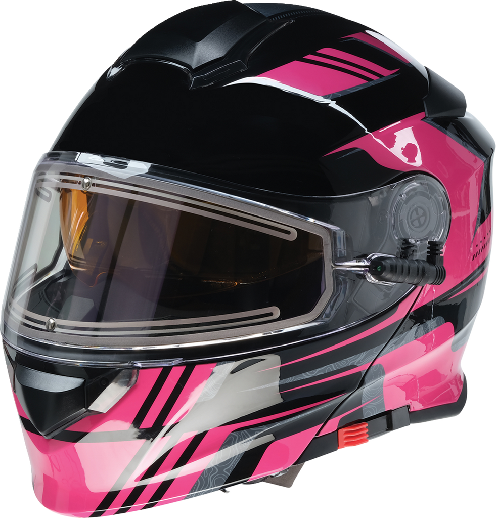 Z1R Solaris Snow Helmet - First Tracks - Black/Pink - XL 0120-0847