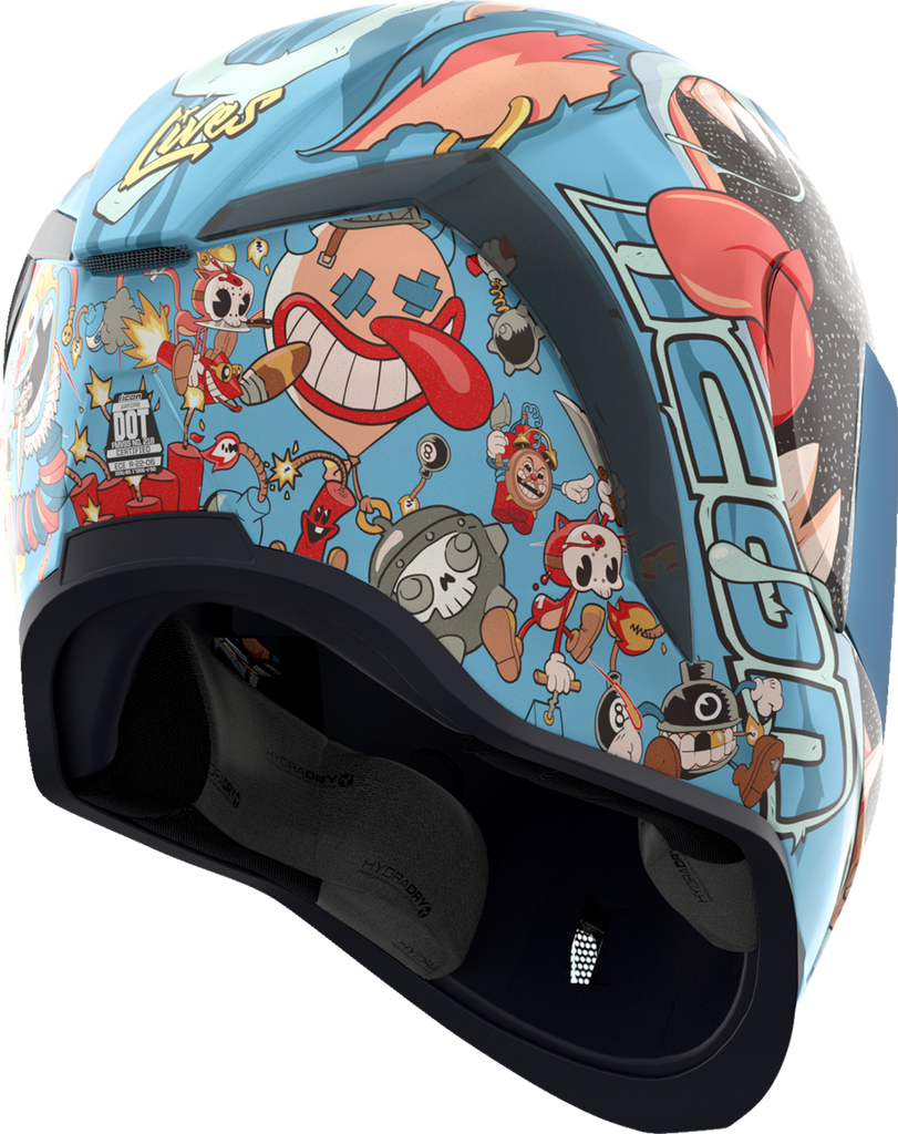 ICON Airform* Helmet - 9 Lives - Blue - Large 0101-17386
