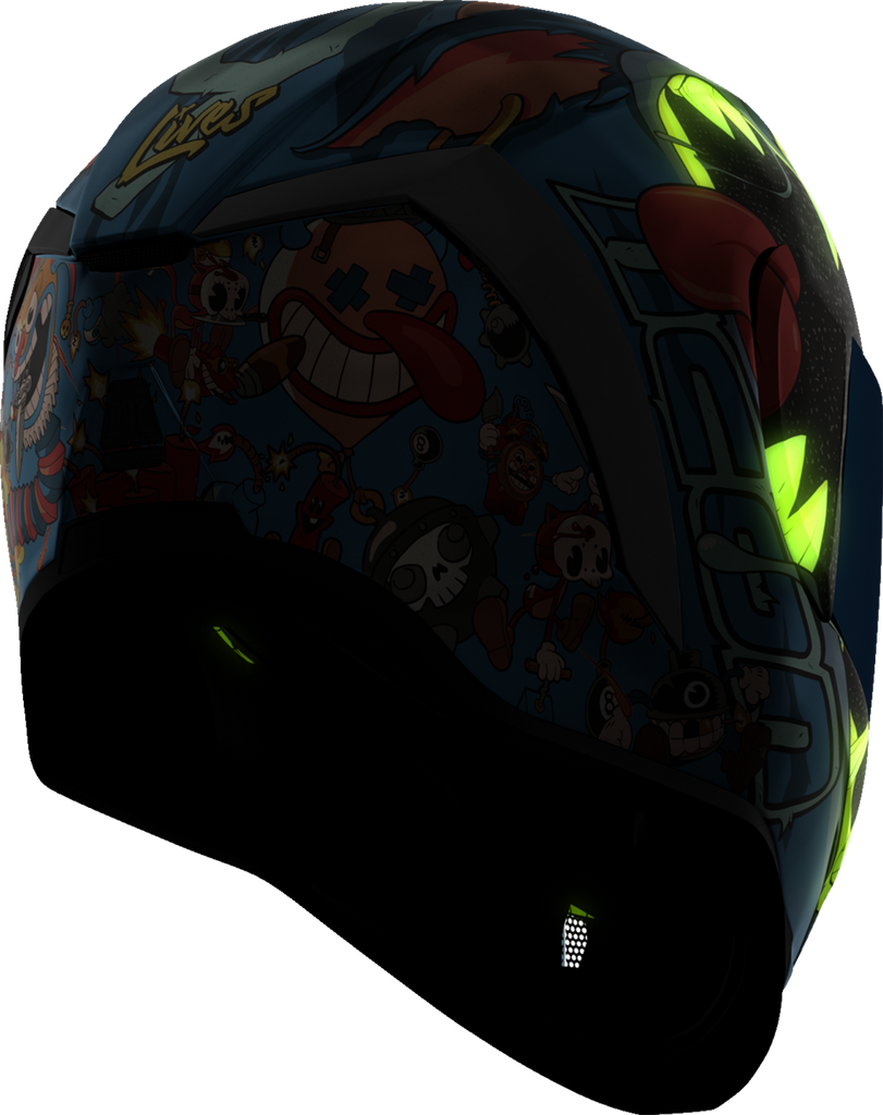 ICON Airform* Helmet - 9 Lives - Blue - Large 0101-17386