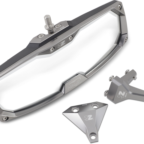 SEIZMIK Mirror - Halo R - Rear View - Rectangle - Silver - X3 56-18014